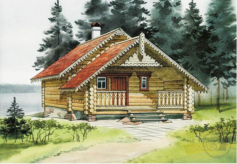 Бревенчатая баня