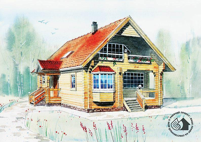 Коттедж из бруса