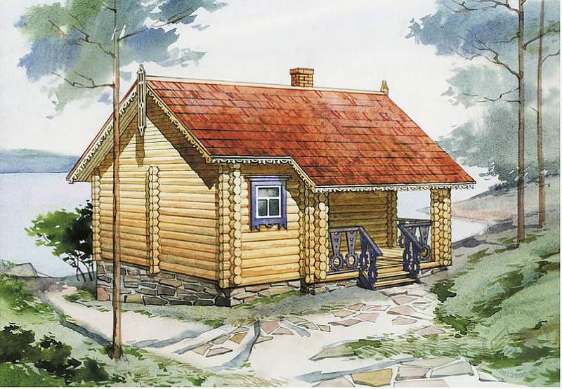 Бревенчатая баня