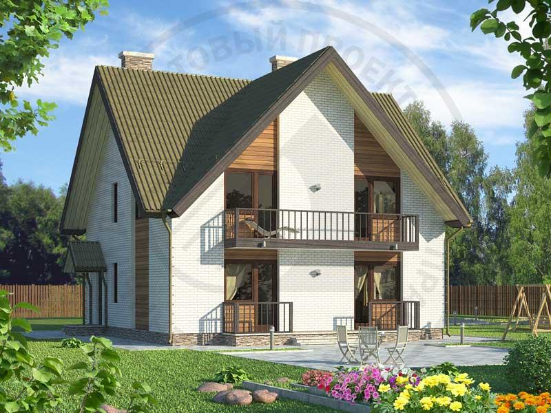 Загородный дом с квадратным планом - изображение 1