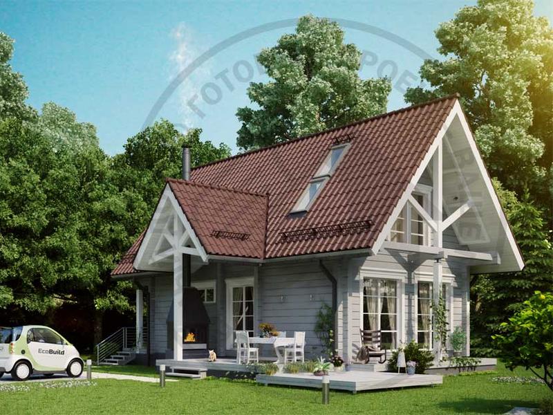 Коттедж с рациональной планировкой - изображение 1