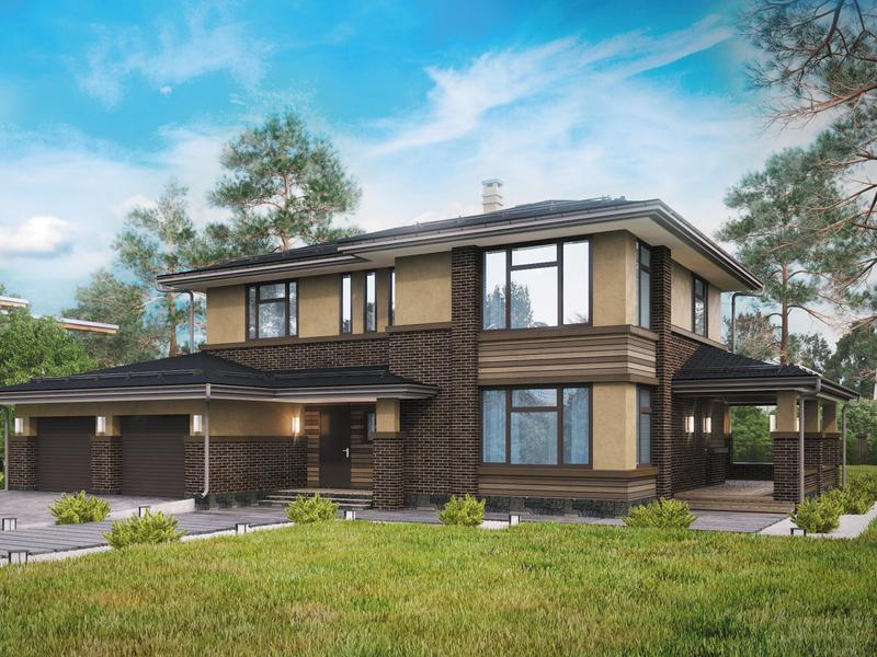 Продуманный до мелочей особняк в стиле Райта - изображение 1