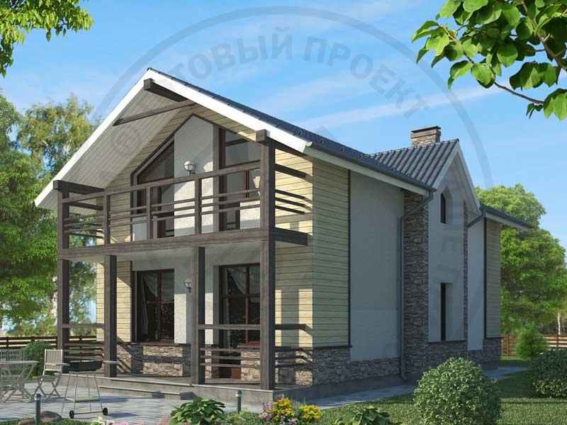 Загородный дом для узкого участка - изображение 1