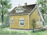 Бревенчатый загородный дом - 2