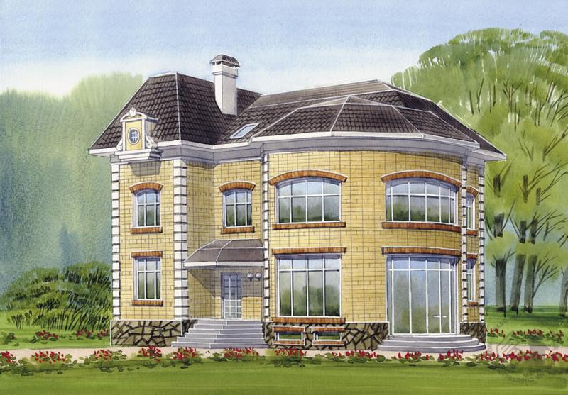 Трехуровневый особняк