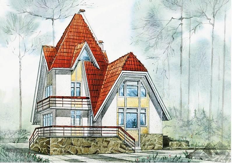 Трехуровневый коттедж