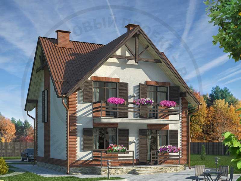 Компактный дом из газобетона - изображение 1