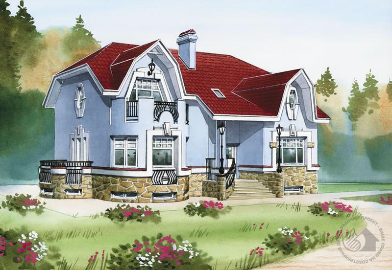 Трехуровневый коттедж