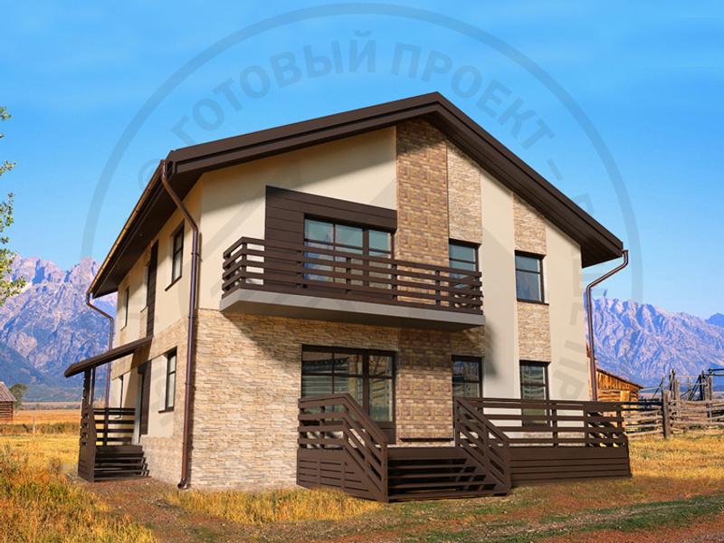 Функциональный кирпичный коттедж - изображение 1