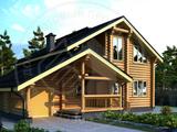 Бревенчатый загородный дом - 3