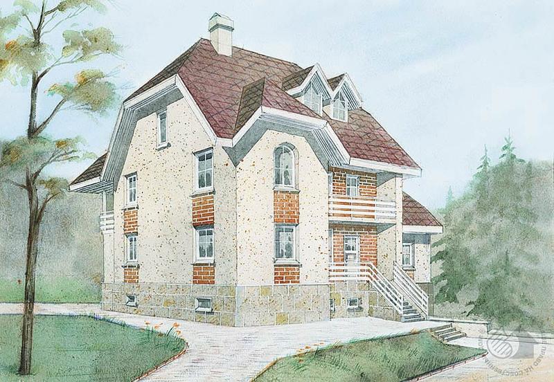 Трехуровневый коттедж