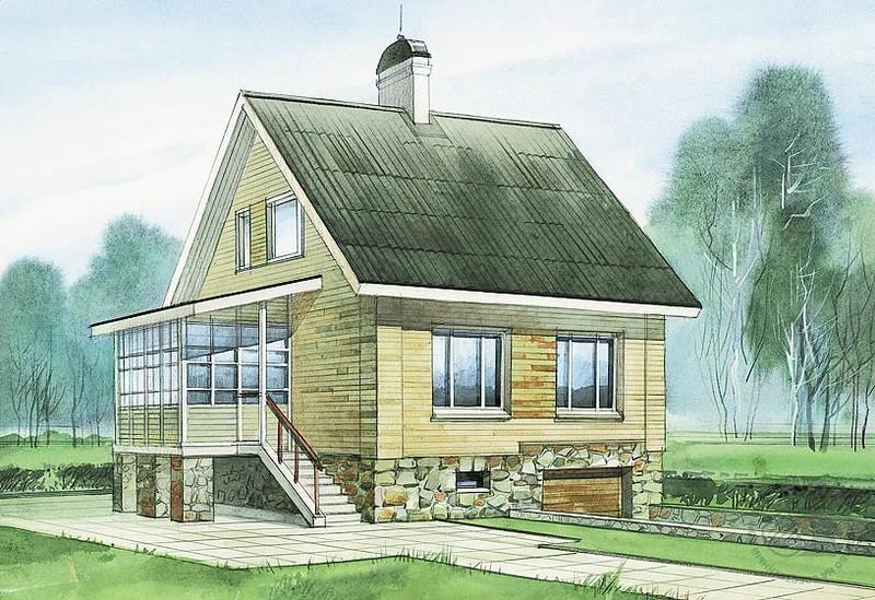 Бревенчатый коттедж