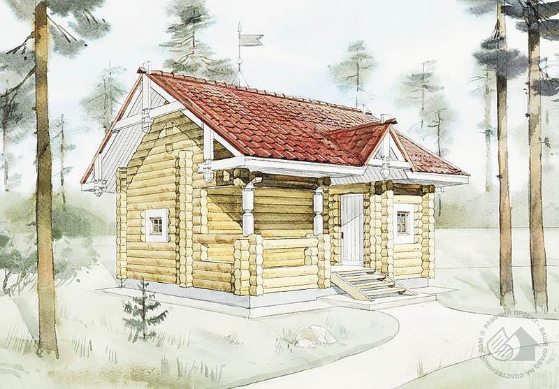 Бревенчатая баня