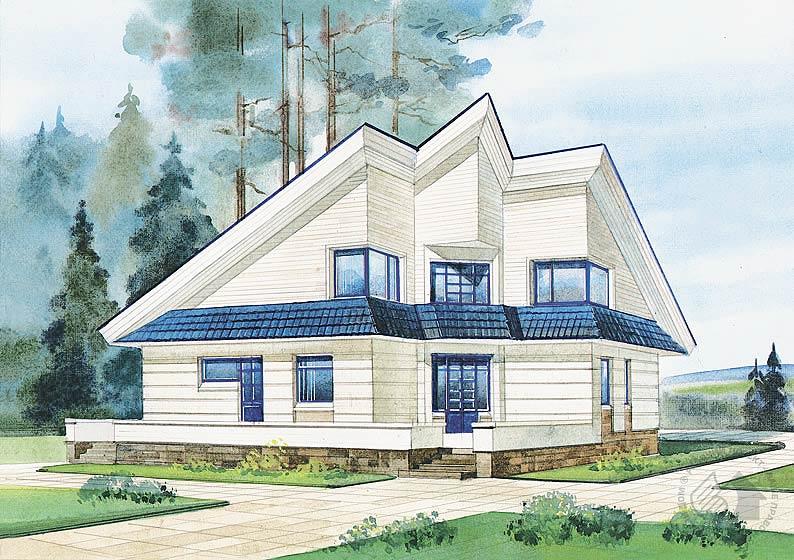 Дом с оригинальным объемно-планировочным решением