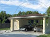 Навес для двух автомобилей - 2