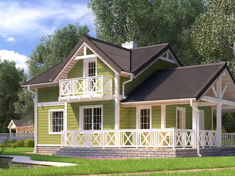 Загородный каркасный дом - изображение 1
