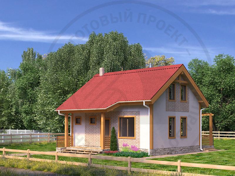 Компактный коттедж из газобетона - изображение 1