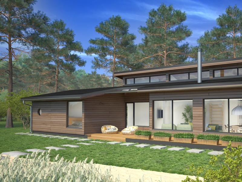 Каркасный дом в скандинавском стиле - изображение 1